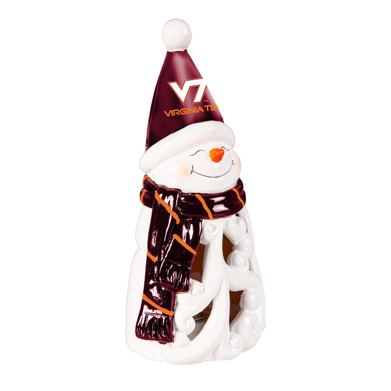 Virginia Tech Snowman LED Statuary, 8"