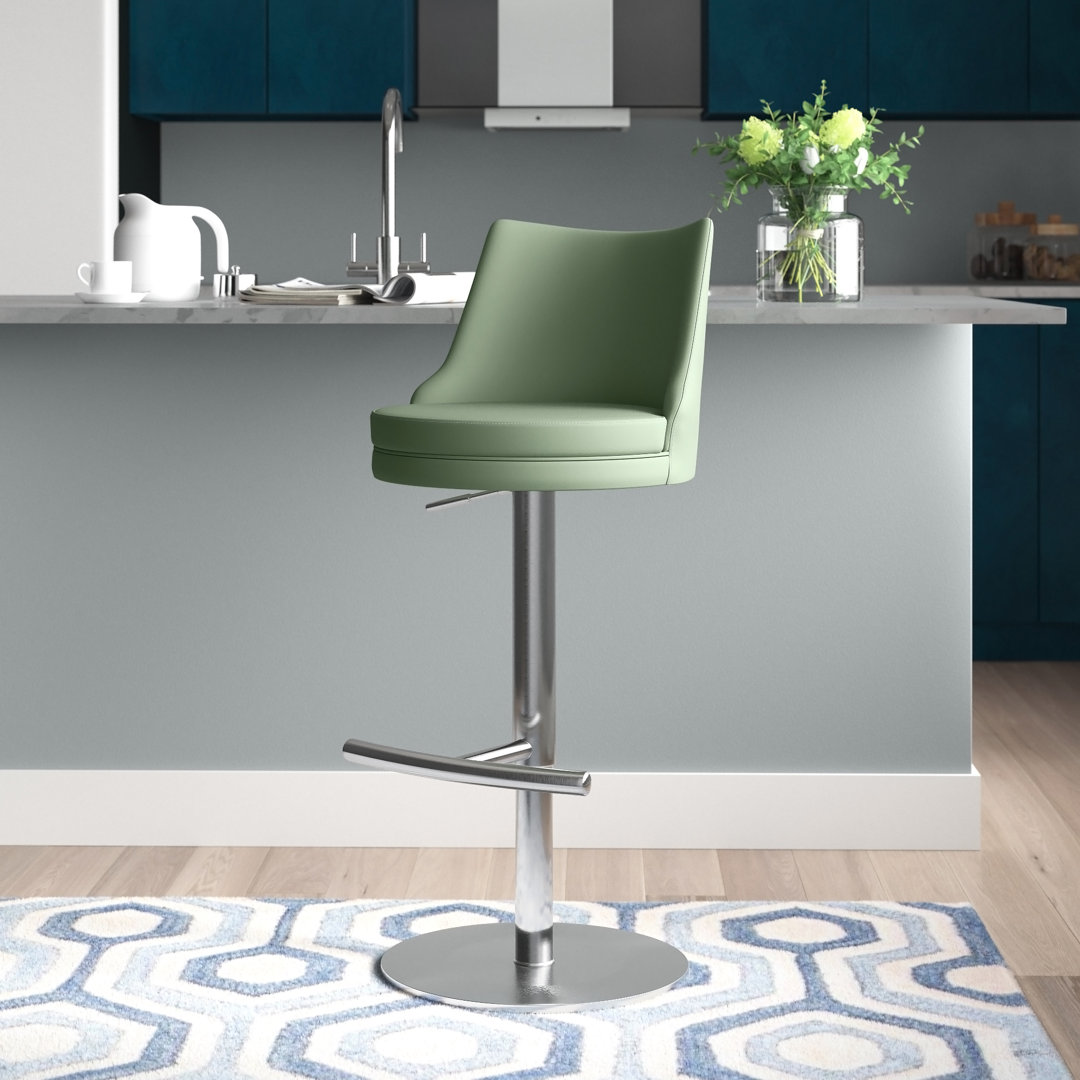 Loosha Swivel Adjustable Height Stool TOV Furniture 