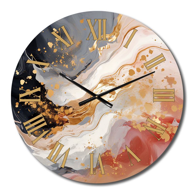 Horloge murale rose, Petit
