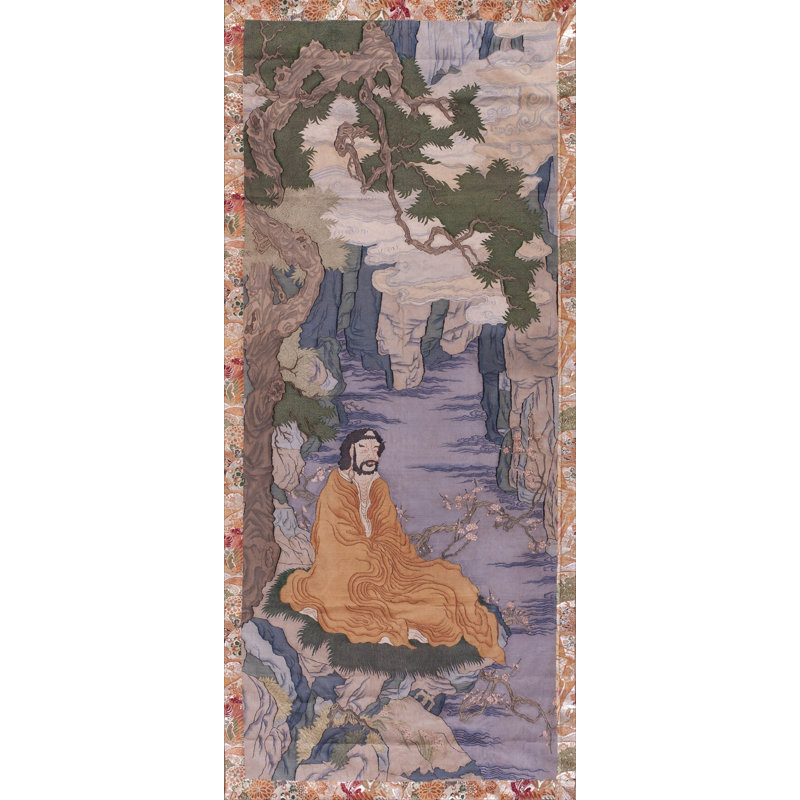 Antique Chinese - Textile Medallion Flat Weave Rug