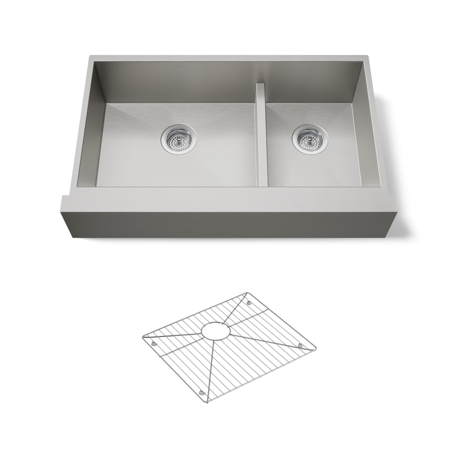 Vault™ 36" Double Basin Farmhouse Sink