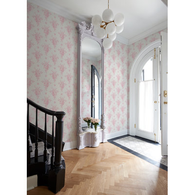 Rosie Arrangements Bouquet Toss 33' L x 20.5" W Wallpaper Roll