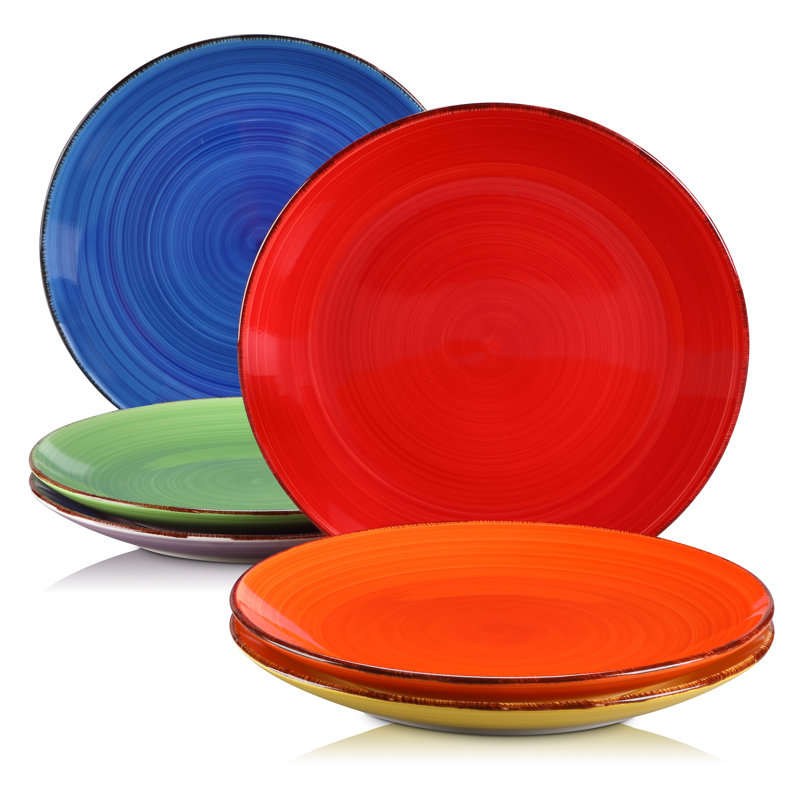 BOMOOTIUR Dinner Plate, Rainbow