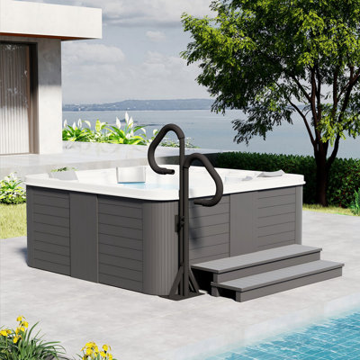 Domi Height Adjustable Hot Tub Two-Way Handrail
