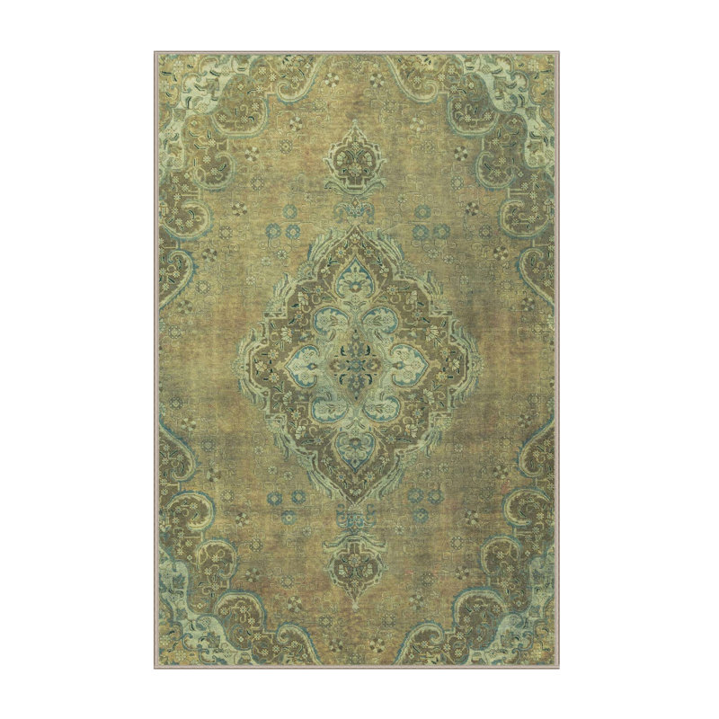 Abstract Indoor Rug, Rectangle 2' x 4'