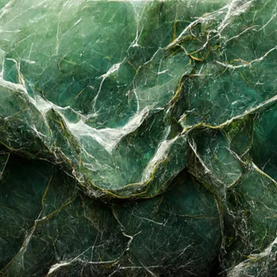 Emerald Green Marble Texture Wall Mural