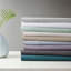 4-Piece Queen Cooling Cotton Blend Sheet Set, Purple