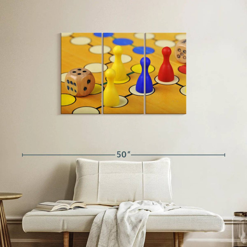 Senne Ludo Game, 24" H x 38" W
