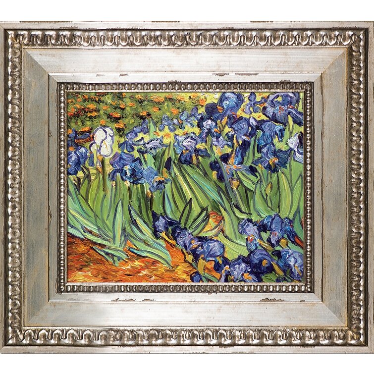Albany Irises Framed On Canvas by Vincent Van Gogh Painting