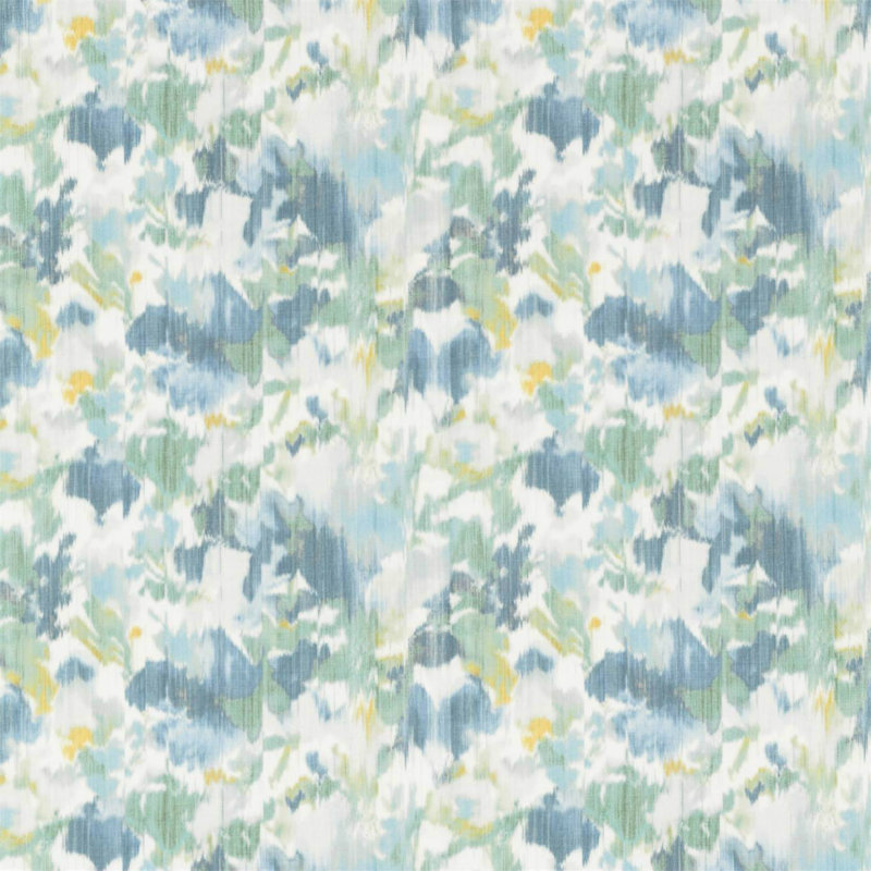 Poet`s Garden Fabric, Teal/Indigo