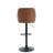 Gareth Swivel Upholstered Adjustable Height Counter Stool with Iron Frame-592960717