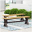 Charmant banc de pique-nique en bois d'acacia et en fer pour les espaces extérieurs