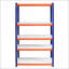 Étagères de rangement pour garage en fer robuste à 5 niveaux | H 71 po x l 35,4 po x P 15,87 po | Bleu marine