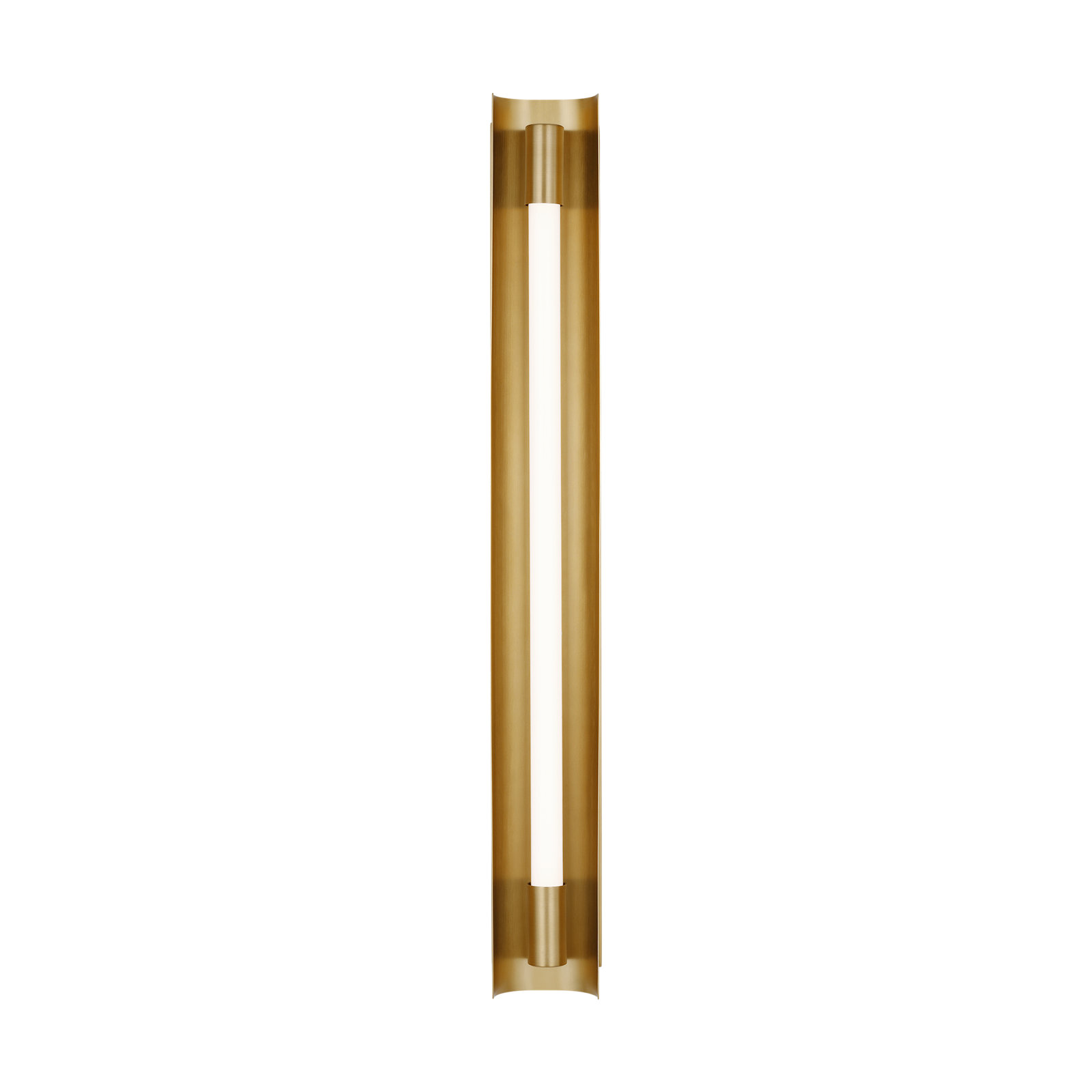 Single Dimmable LED Bath Bar, Burnished Brass