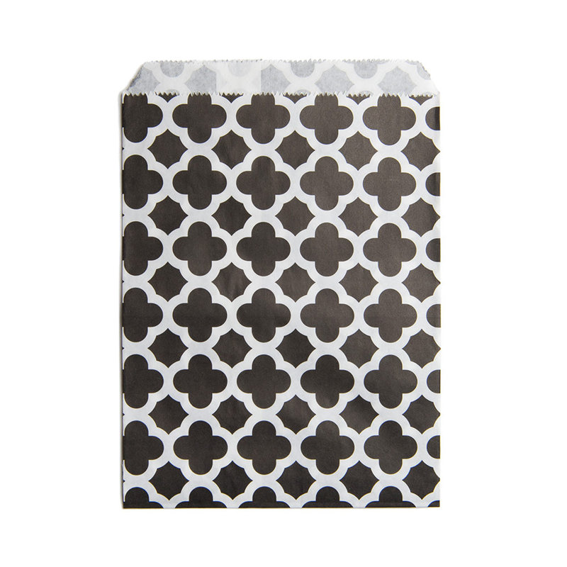 Paper Food Bag, Black