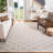 Rodgers Hand Woven Flat Weave Wool/Cotton Geometric Rug in Ivory-152722202