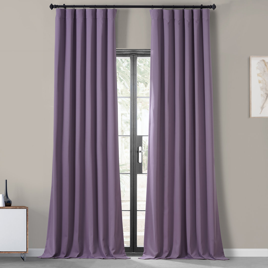 Aoife Performance Woven Blackout Curtains for Bedroom & Living Room Window Curtains Panels Pair (Set of 2) The Twillery Co.® Curtain 