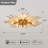 Navasota Gold Starburst Flush Mount