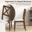 Ensemble de 2 chaises de salle à manger rembourrées avec structure en bois d'hévéa-901622335-901622332