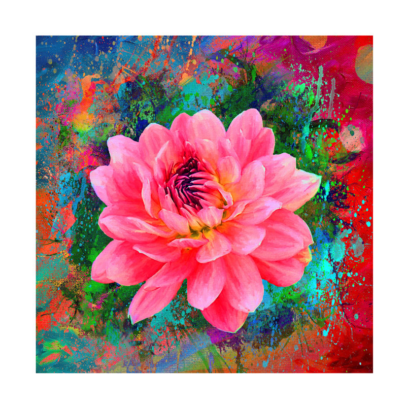 «Pink 2» par Ata Alishahi - impression sur toile tendue, H 18 po x l 18 po x p 2 po