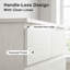 Commode 6 tiroirs pour chambre à coucher, commode haute pour chambre à coucher, commode moderne avec poignées dissimulées, armoire de rangement verticale en bois pour chambre à coucher, salon, entrée, blanc-156036821