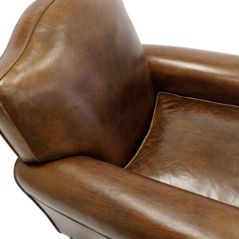 Vicenza Top Grain Leather Wingback Chair