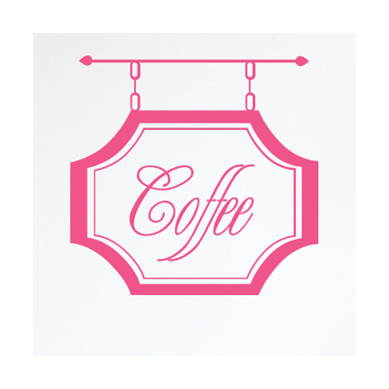 Food & Beverage Wall Decal, Pink