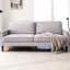 Lin moderne gris avec coussins de printemps, housse et structure amovibles, pour une utilisation multi-scène comme tissu respirant pour l'anniversaire, idéal