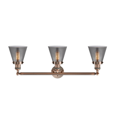 Cone 3 Light Bath Vanity Light