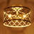 Haltwhistle 3-Light Semi Flush Mount with White Metal Shade
