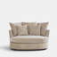 Fauteuil demi-tonneau avec coussin 54,5 po-1287517585