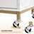 Utility Cart with Hair Dryer Holder and Locking Wheels, Metal Frame