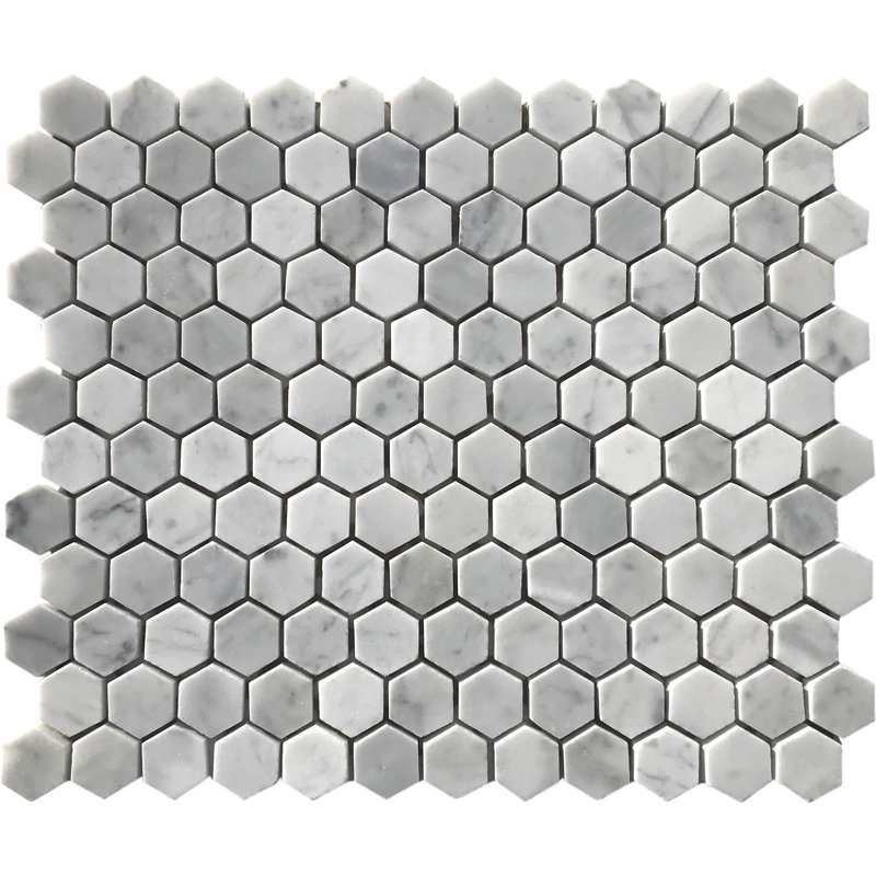 1" x 1" Marble Honeycomb Mosaic Wall & Floor Tile