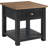 Coastal Style Solid Wood End Table With Drawer And Bottom Shelf For Extra Storage