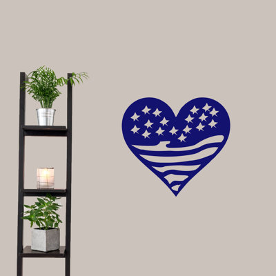 Décalcomanie murale drapeau cardiaque Jadiel