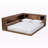 Designate Modern Rustic, Transitional Platform Storage Bed, Queen, Brown 29.69'' H X 75.49'' W X 94.16'' L