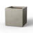 13.5" W x 27.5" H Large Concrete Rectangular Flower Planter Indoor Outdoor Plant Pot with Drainage Holes, Slate Gray-839083301-839248270