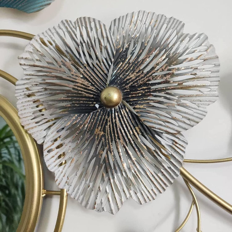 Tableau Décoration Murale Feuille Fougère En Métal Rouillé