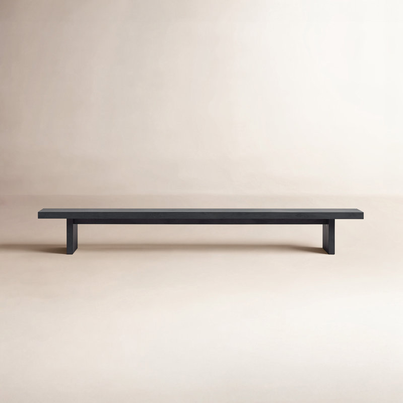 Colin Kentley Bench, Ebonized, 18" H x 102" W x 15" D