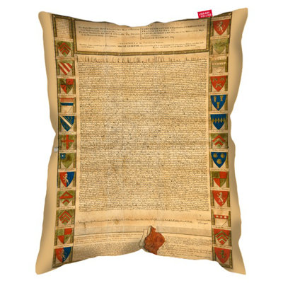 Magna Carta Facsimile British Library Cushion