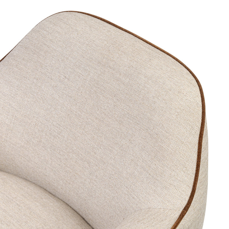 Bethany Swivel Chair-Alcala Wheat, Alcala Wheat Polyester Blend