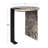 Devarsh 20.66" Contemporary Natural Marble/Metal Handmade Round End Table