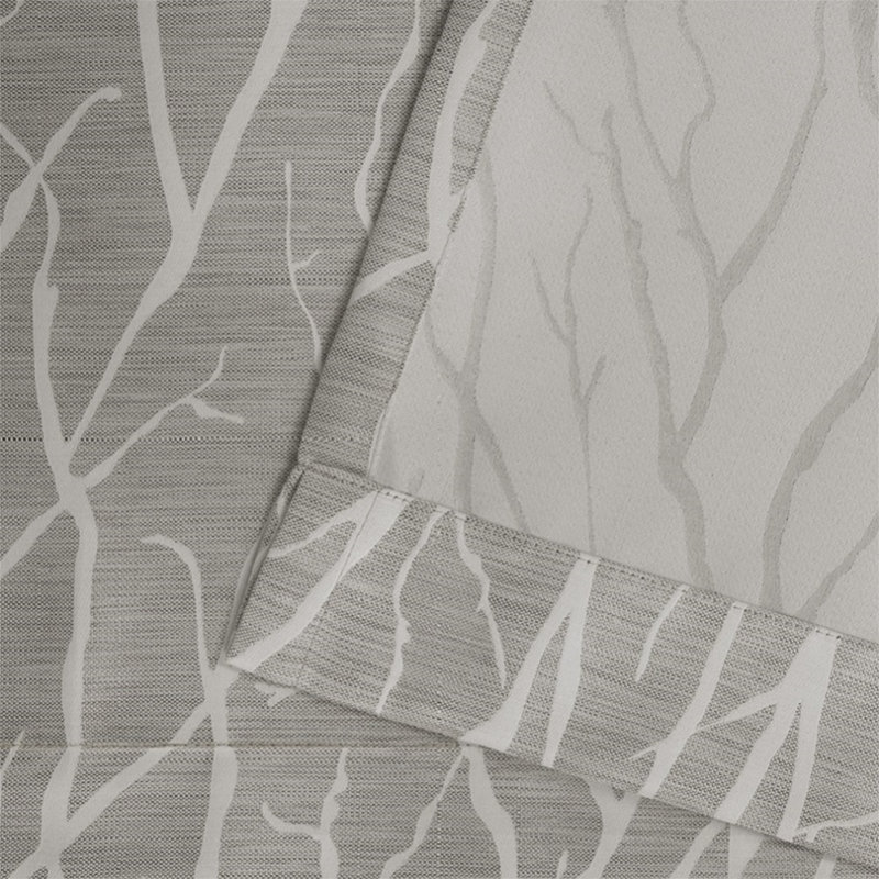 Bettine Room Darkening Curtain Panel Pair, Ash Grey, 52" W x 84" L