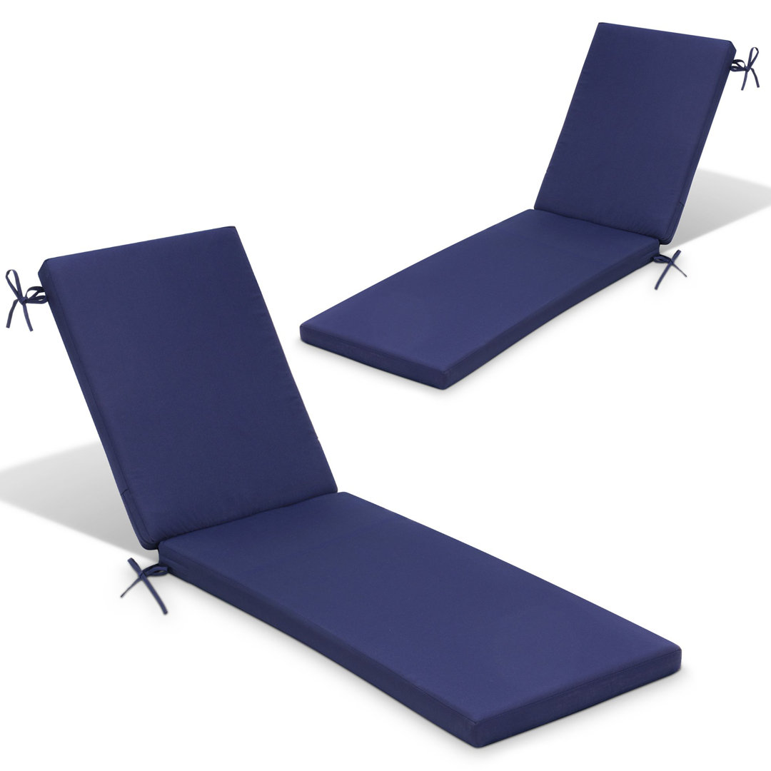 80" Long Seat Cushion For Chaise Lounge (Set of 2) Latitude Run®