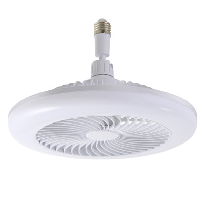 Mini Size 11 Inch Enclosed Socket E26 Ceiling Fan Light 3 Speeds 3 Light Color Dimming And Timing For Small Room Kitchen