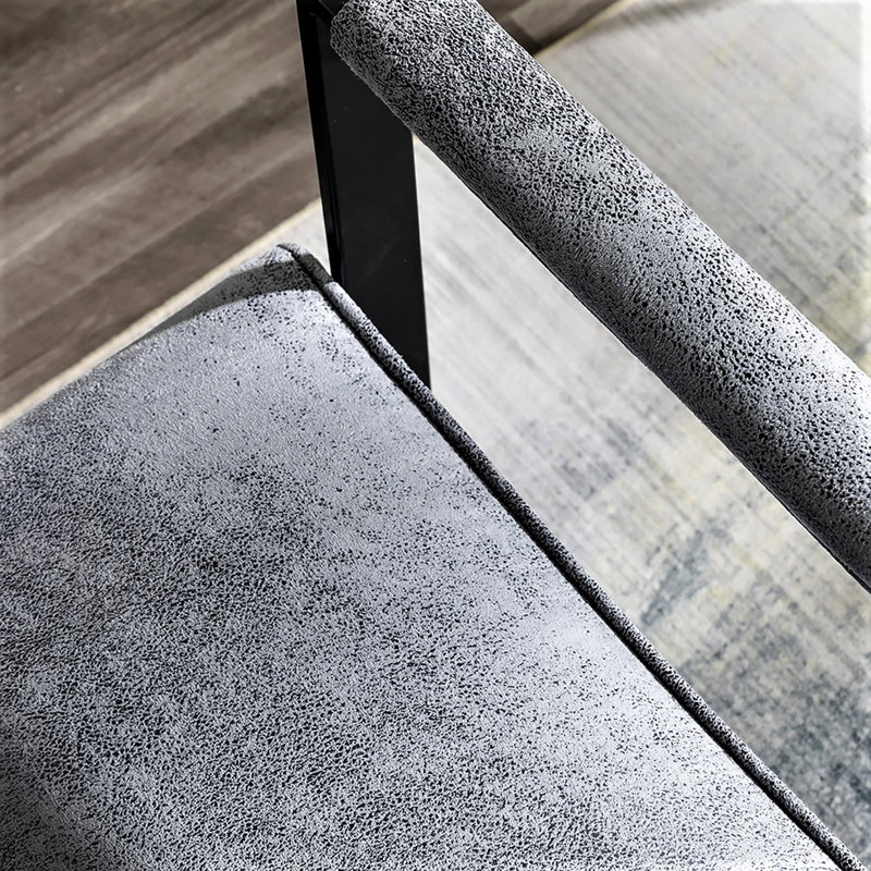 Chaise d'appoint Classic Mid Century, Microfibre / microsuède gris