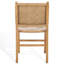 Chaise en cuir tissé d'Yvona-680503936
