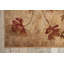 Tapis brun et rouge à motif floral Asifa-16762185