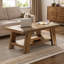 Table basse de style campagnard 47,2 po avec rangement, table centrale rustique en bois à 2 niveaux pour le salon ou le bureau personnel-1962028741