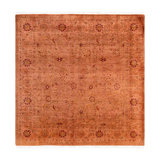 Overdyed One-of-a-Kind 6' 2" X 6' 3" Hand Knotted Area Rug